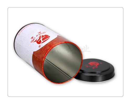 凸盖圆形红茶铁罐