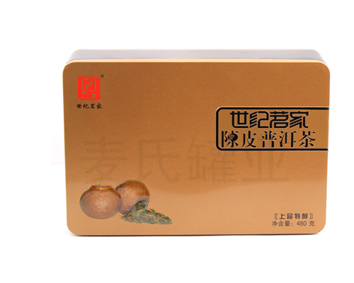 陈皮普洱茶铁盒