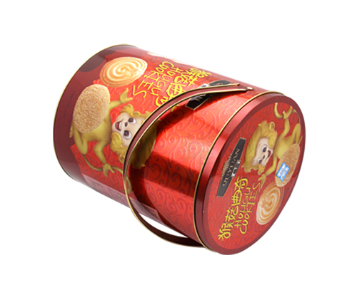 手提猴菇曲奇饼干包装铁罐