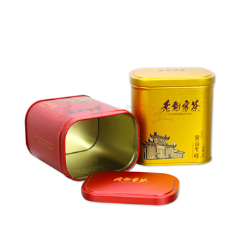 黄山毛峰茶叶铁罐|绿茶马口铁盒|绿茶茶叶铁盒生产厂家