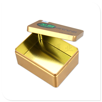 金色罗布麻茶马口铁盒,保健茶金属盒,茶叶铁皮盒