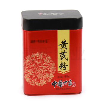 黄芪粉铁盒包装_医药马口铁盒