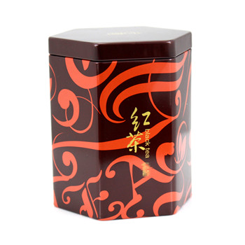 六角罐红茶异形铁盒马口铁盒_红茶通用包装铁罐厂家定制